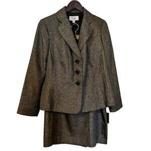 Le Suit 2-Piece Skirt Suit, 14W